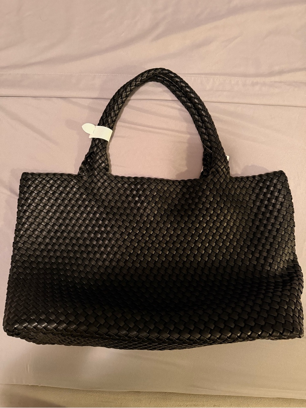 Black Woven Tote Bag - Stylish Everyday Carry
